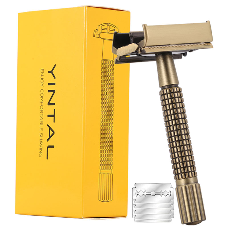 Straight Razor Safety - YINTAL латунная мужская безопасная бритва TTO,