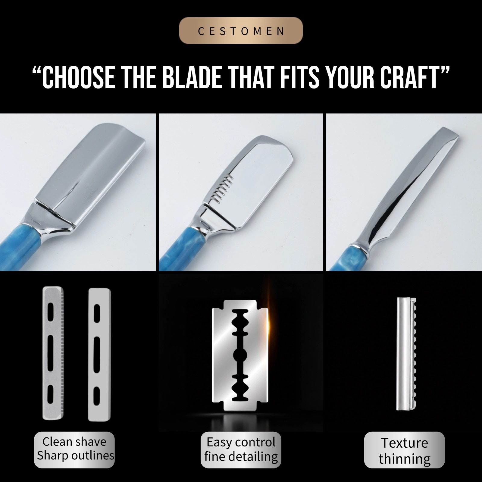 1 шт. Профессиональная бритва  – обзор и цена Straight Razor Safety